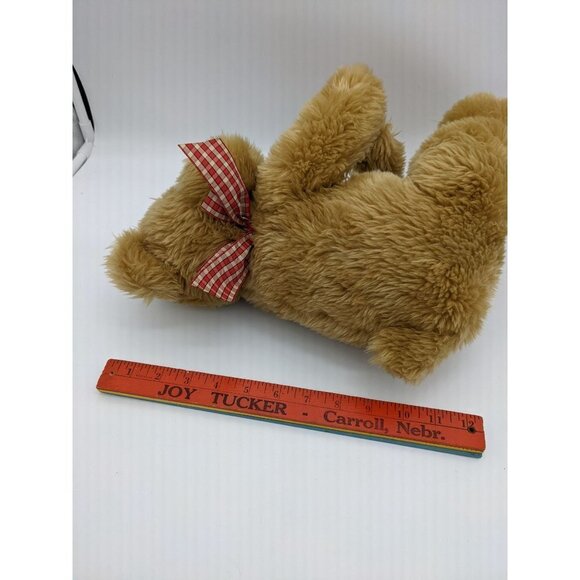 Progressive Plush Berne Bear plush stuffed animal animal 12" red gold bow - Picture 10 of 10